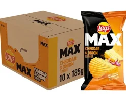 Lay's Lay’s MAX Cheddar & Onion (10x 185gr) New