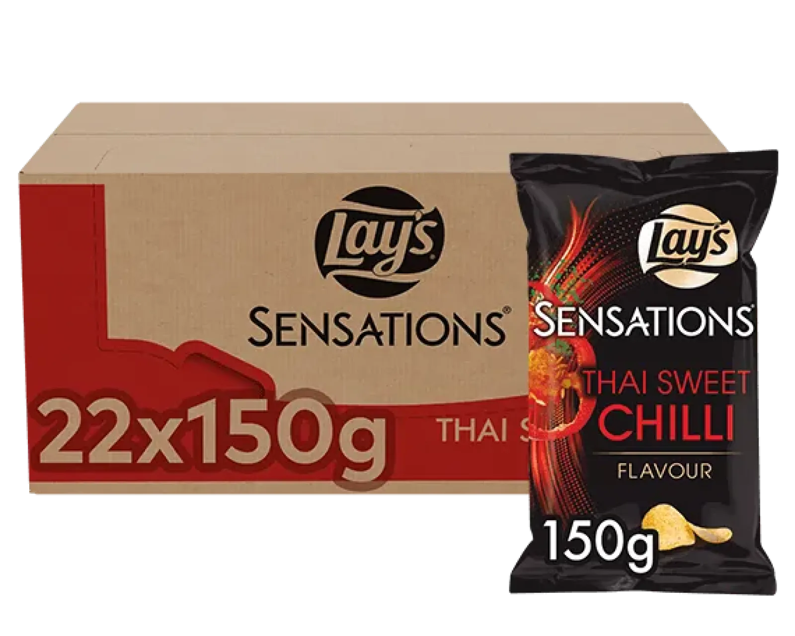 Lay's Lays Sensations Thai Sweet Chili (22x 150gr) New