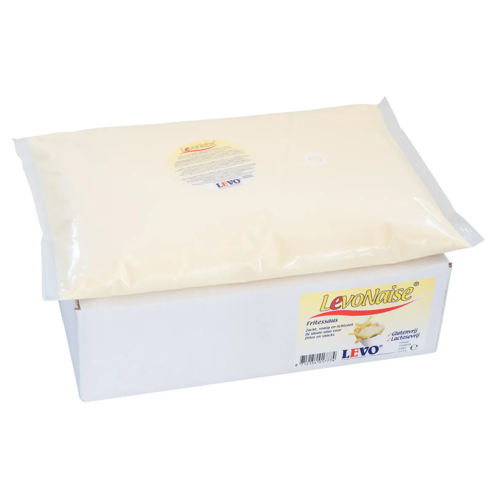 Levo naise Fritessaus 35% Packzak (2x 5 liter) Hot