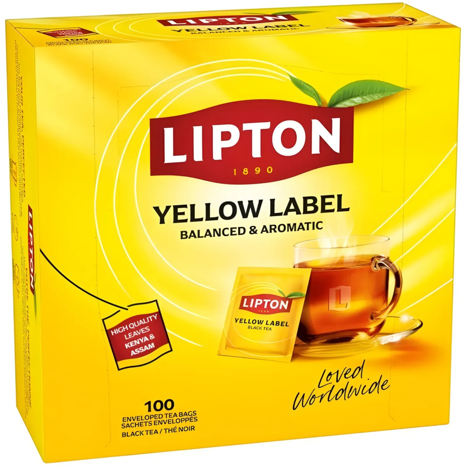 Lipton Feel Good Selection Thee Yellow Label (100 stuks) Hot