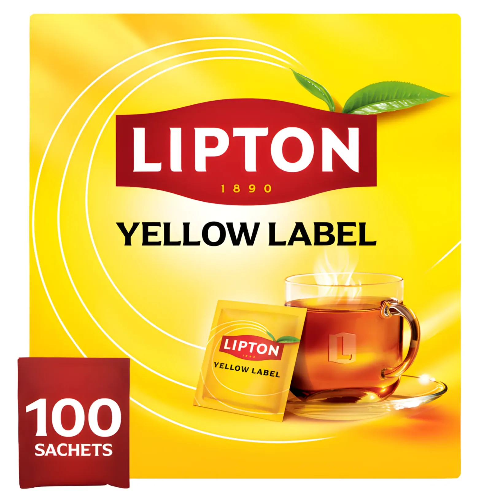 Lipton Feel Good Selection Thee Yellow Label (100 stuks) Hot