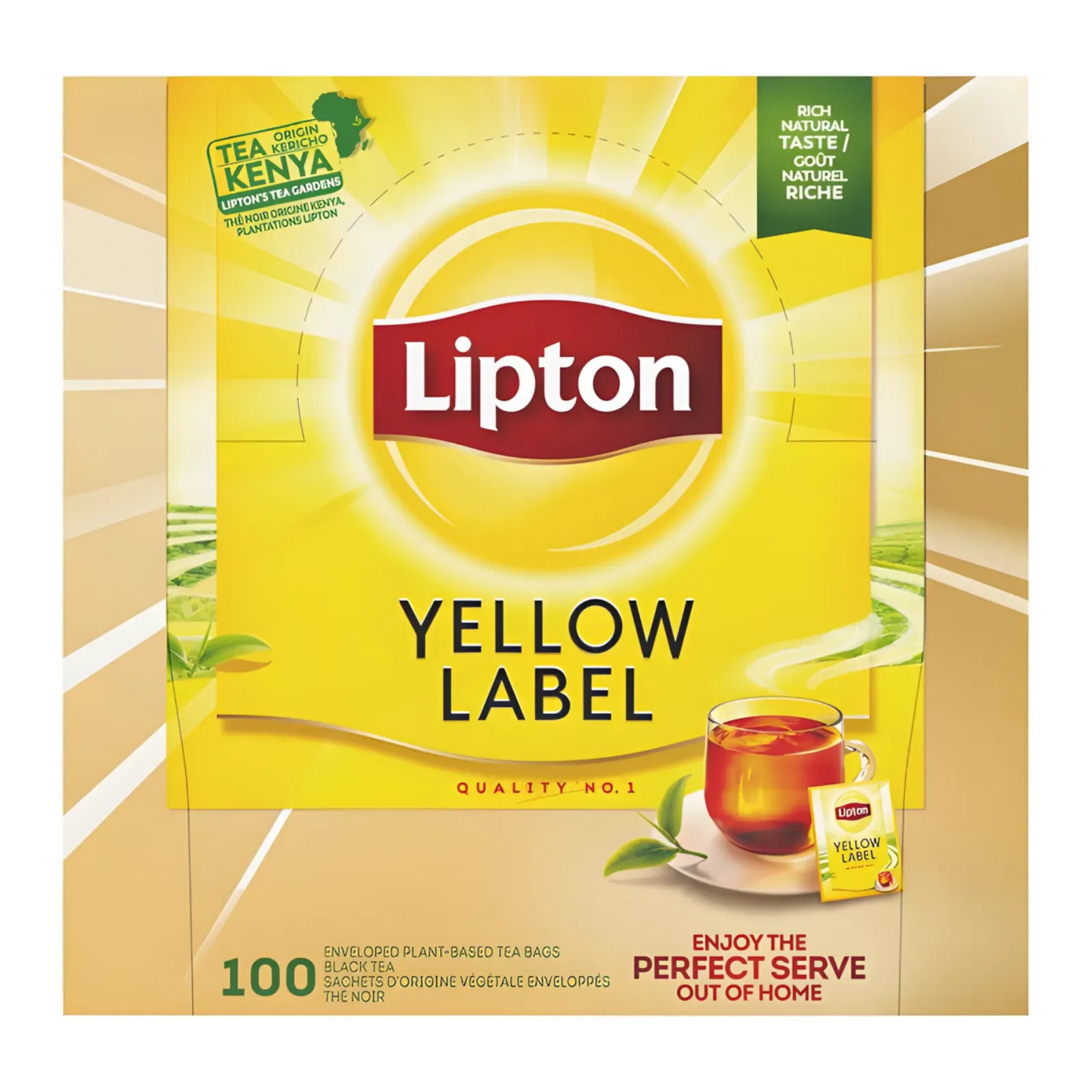 Lipton Feel Good Selection Thee Yellow Label (100 stuks) Hot