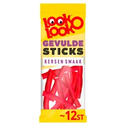 Look o Look Look-O-Look Gevulde Kersen Sticks (15x 115g) Clearance