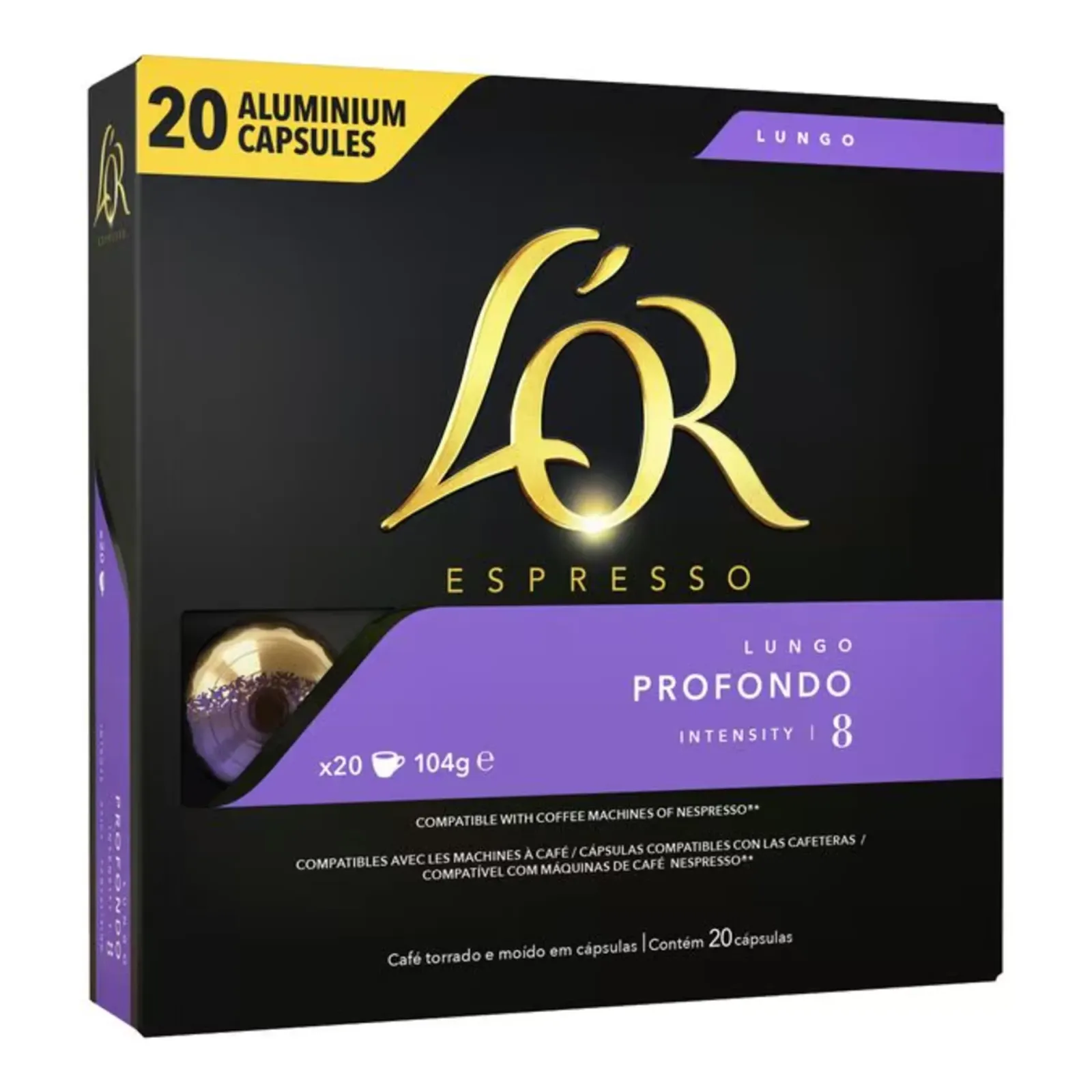 L'OR L’OR Espresso Lungo Profondo (20 cups)