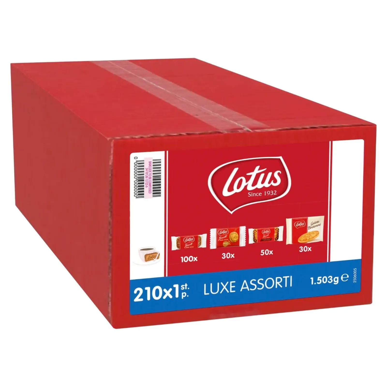 Lotus Luxe Assorti Koekjes Per Stuk Verpakt (210 stuks) Outlet