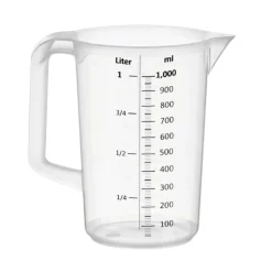 Maatbeker kunststof (1 liter)