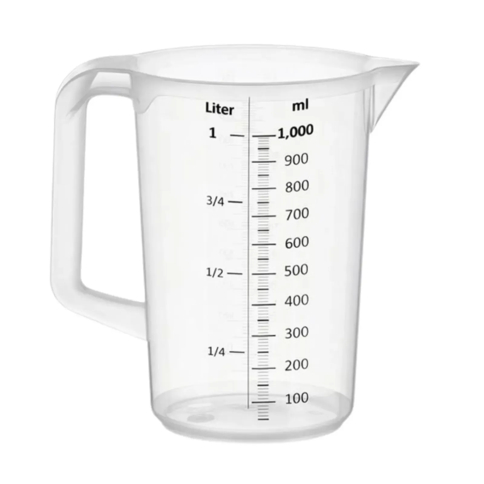 Maatbeker kunststof (1 liter)