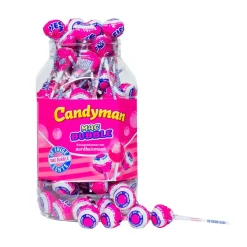 Candyman Mac Bubble Aardbei Lollie (100 stuks) New