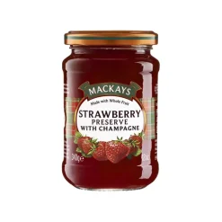 Mackays strawberry champagne preserve (6x 340gr) Hot