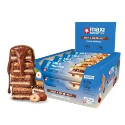 Maxi Nutrition MaxiNutrition Waffle Bar Milk & Hazelnut (12x 40g)