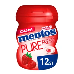 Mentos Kauwgom Pure Fresh Strawberry Mini (10x 12 stuks) New
