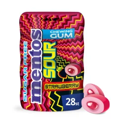 Mentos Kauwgom Sour Strawberry Pot (10x 28 stuks) Online