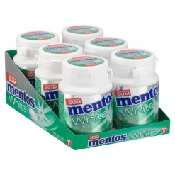 Mentos Kauwgom White Green Mint Bottle (6x 40 stuks) Discount