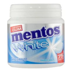 Mentos Kauwgom White Sweetmint Bottle (8x 75 stuks) Best