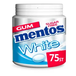 Mentos Kauwgom White Sweetmint Bottle (8x 75 stuks) Best