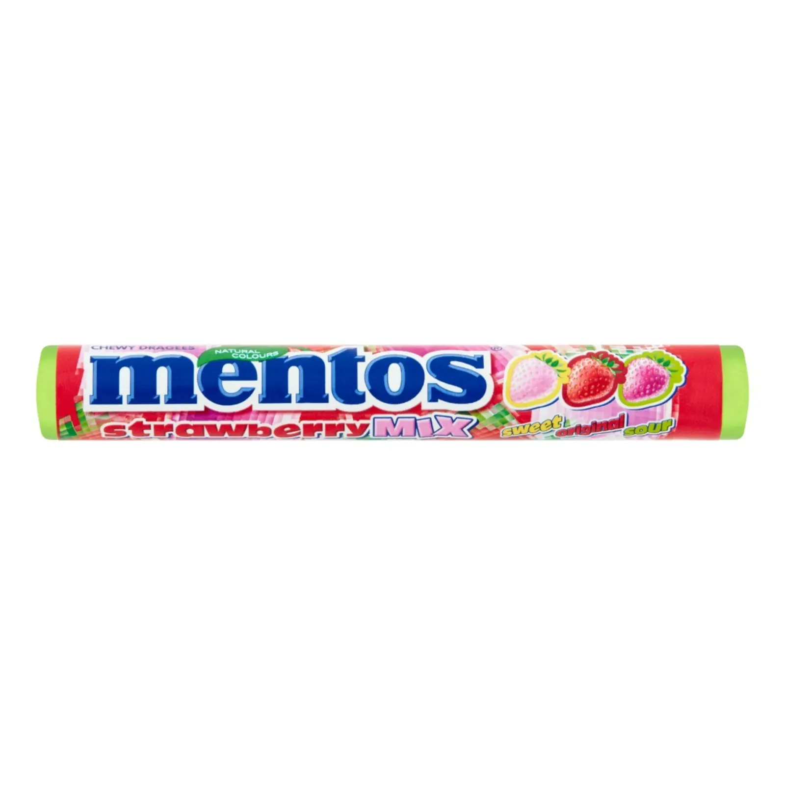 Mentos Strawberry Mix Rol (40 stuks)