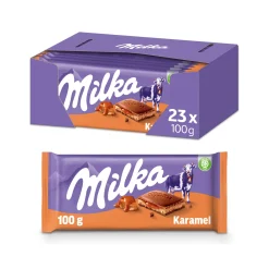 Milka Tablet Caramel (23x 100gr) New