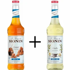 Monin Siroop Caramel Suikervrij + Vanille Suikervrij Online