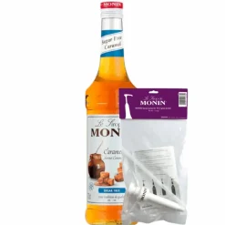 Monin Siroop Caramel Suikervrij (70 cl) + Siroop Pompje (10Ml) Sale
