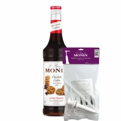 Monin Siroop Chocolate Cookie (70 cl) + Siroop Pompje (10Ml) Best