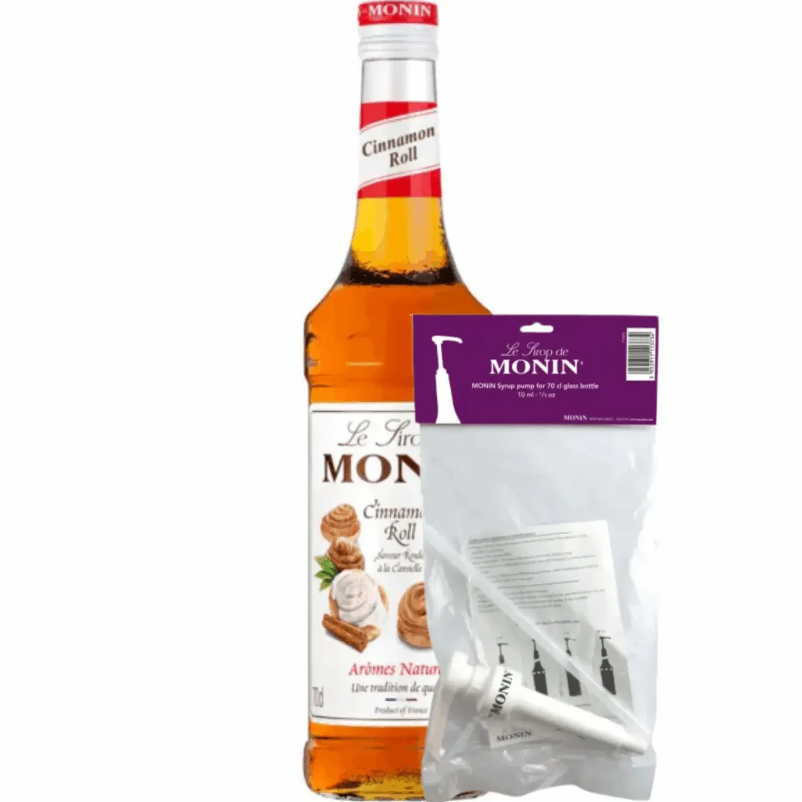 Monin Siroop Cinnamon Roll (70 cl) + Siroop Pompje (10Ml) Hot