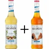 Monin Siroop Hazelnoot Suikervrij + Caramel Suikervrij New