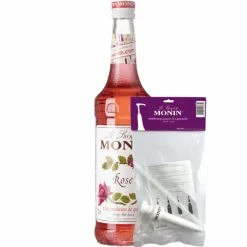 Monin Siroop Rose (70 cl) + Siroop Pompje (10Ml) Best