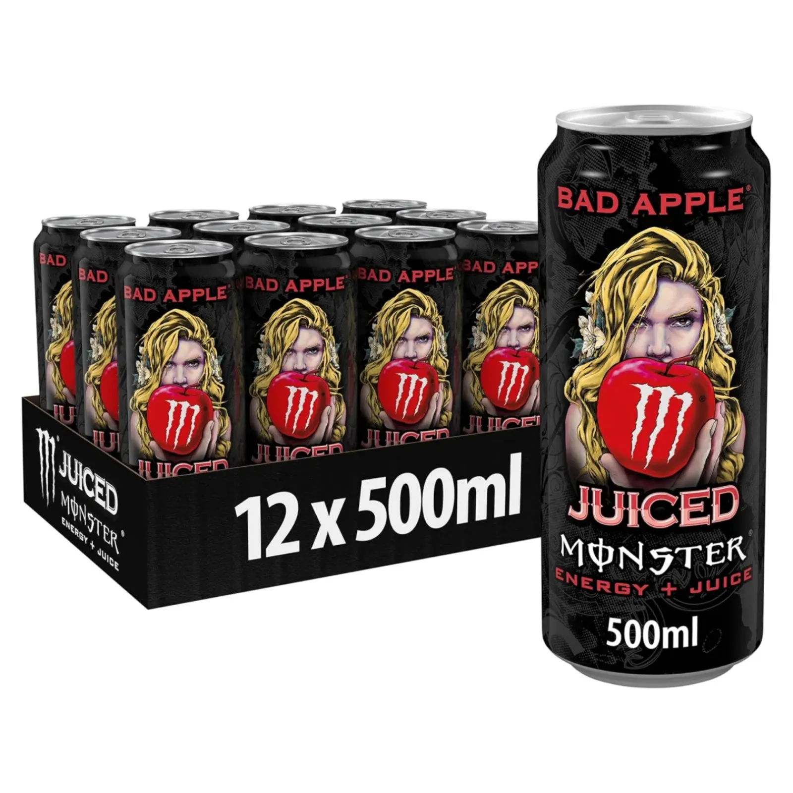 Monster Energy Juice Bad Apple Blik (12x 500ml) Discount