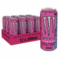 Monster Energy Ultra Fantasy Ruby Red blik (12x 500ml) Best