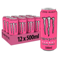 Monster Energy Ultra Rosa Zero Sugar Blik (12x 500ml) Discount