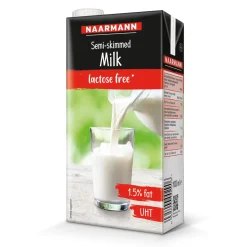 Naarmann halfvolle melk uht 1.5% pak (12x 1 liter) Hot