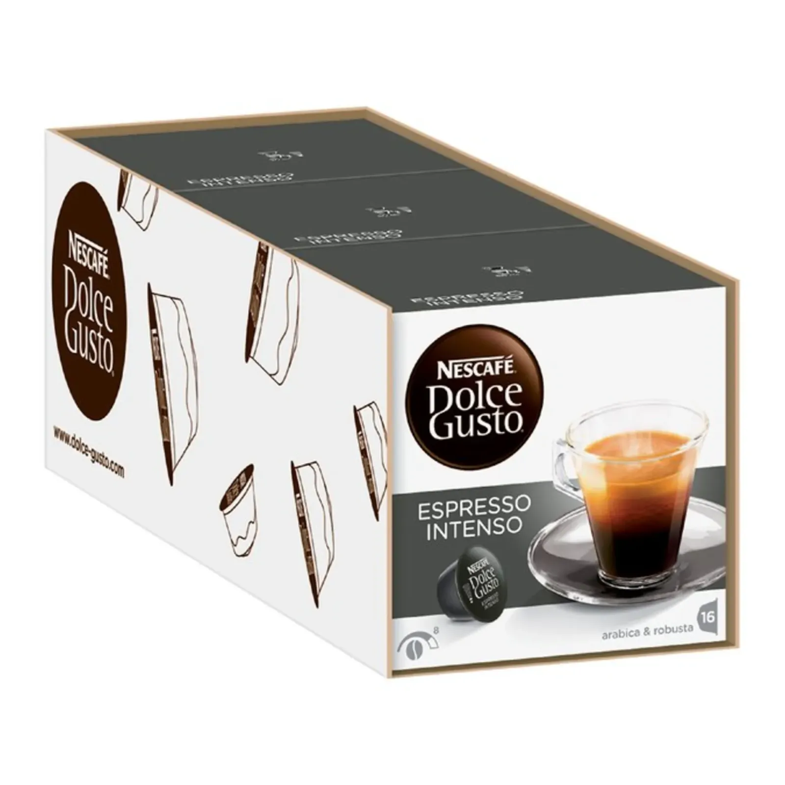Nescafe Dolce Gusto Espresso Intenso (3x 16 cups) Online