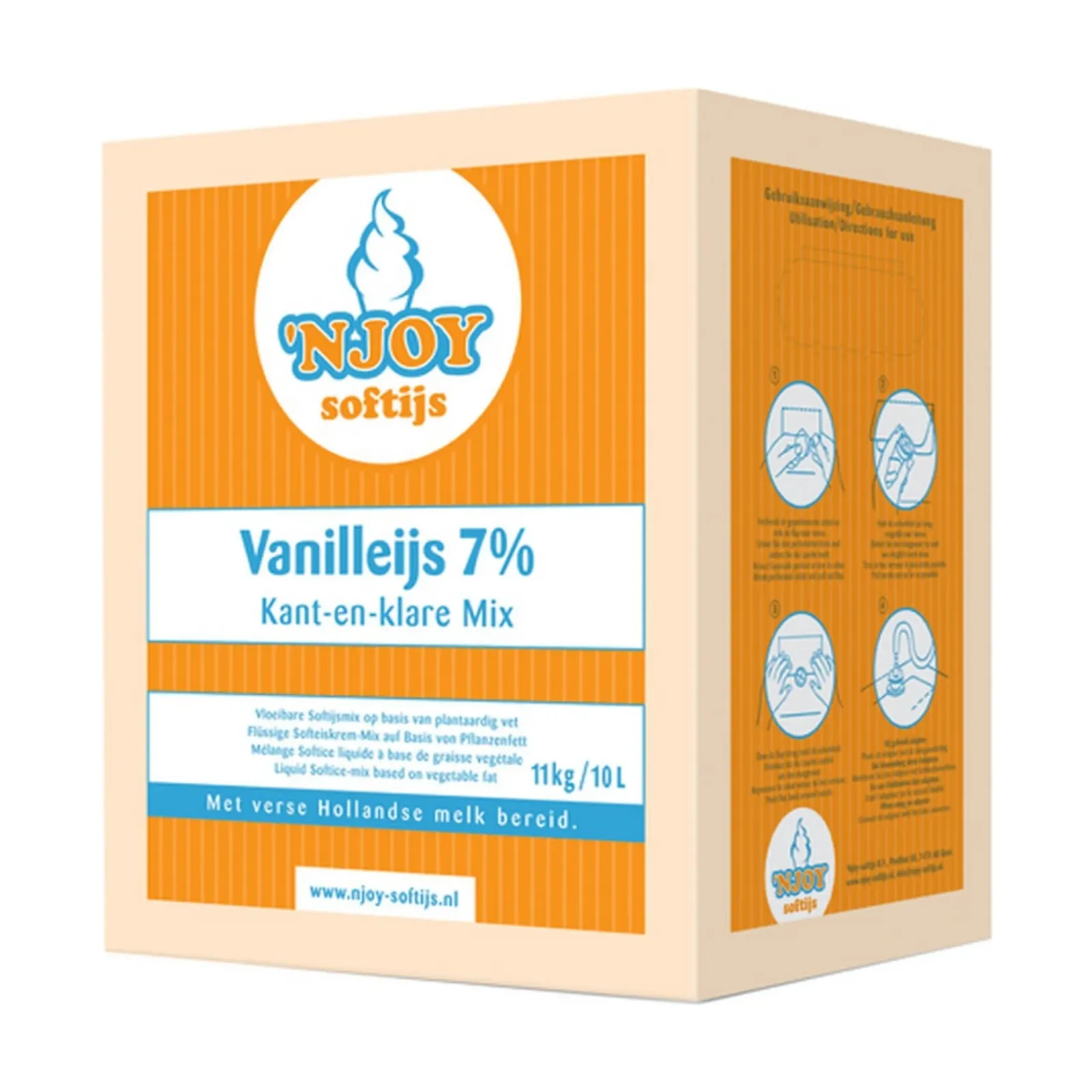NJOY 7% Vanilleijs Vloeibaar IJsmix (10 liter) Online