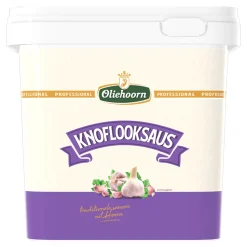 Oliehoorn Knoflooksaus Emmer (2,5 liter) Hot