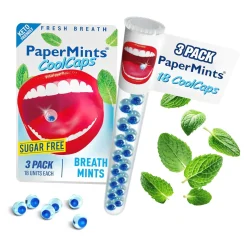 Papermints Cool Caps Fresh Mint (32x 18 stuks) New