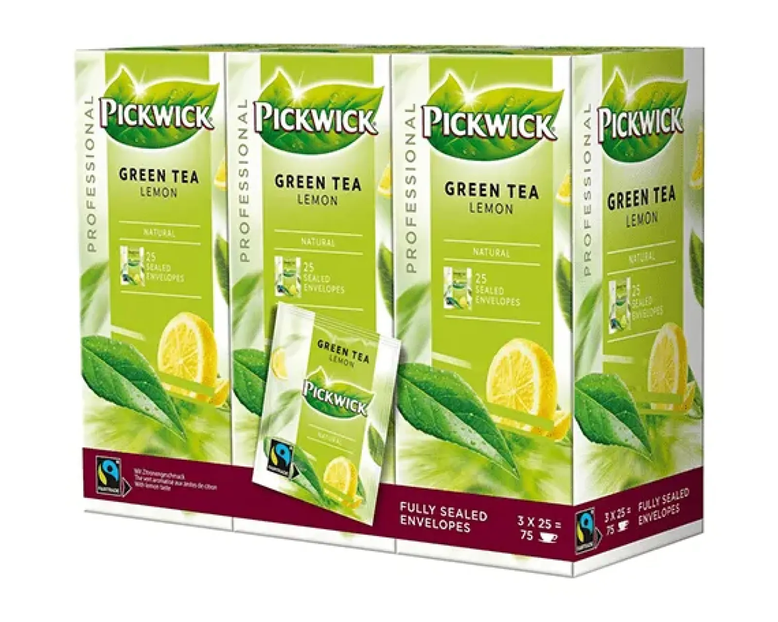 Pickwick Professional Groene Thee Lemon (75x2gr) Outlet