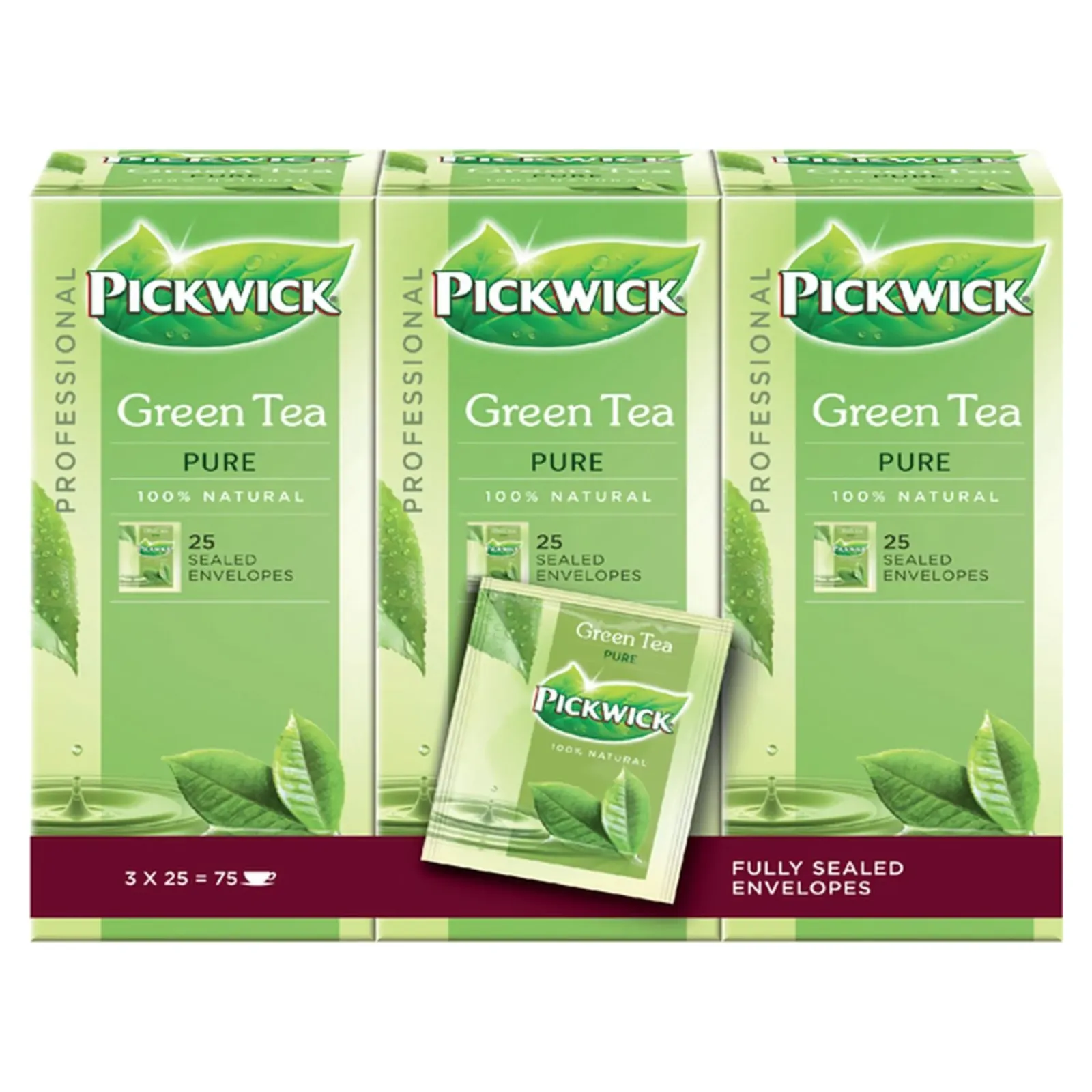 Pickwick Professional Groene Thee Pure (75x2gr) New