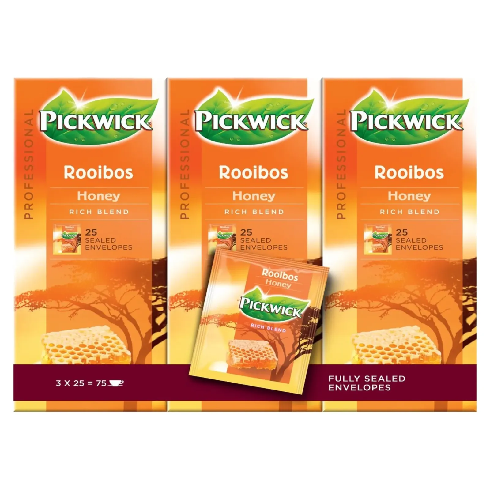Pickwick Professional Rooibos Honing (75×1,5gr) Hot