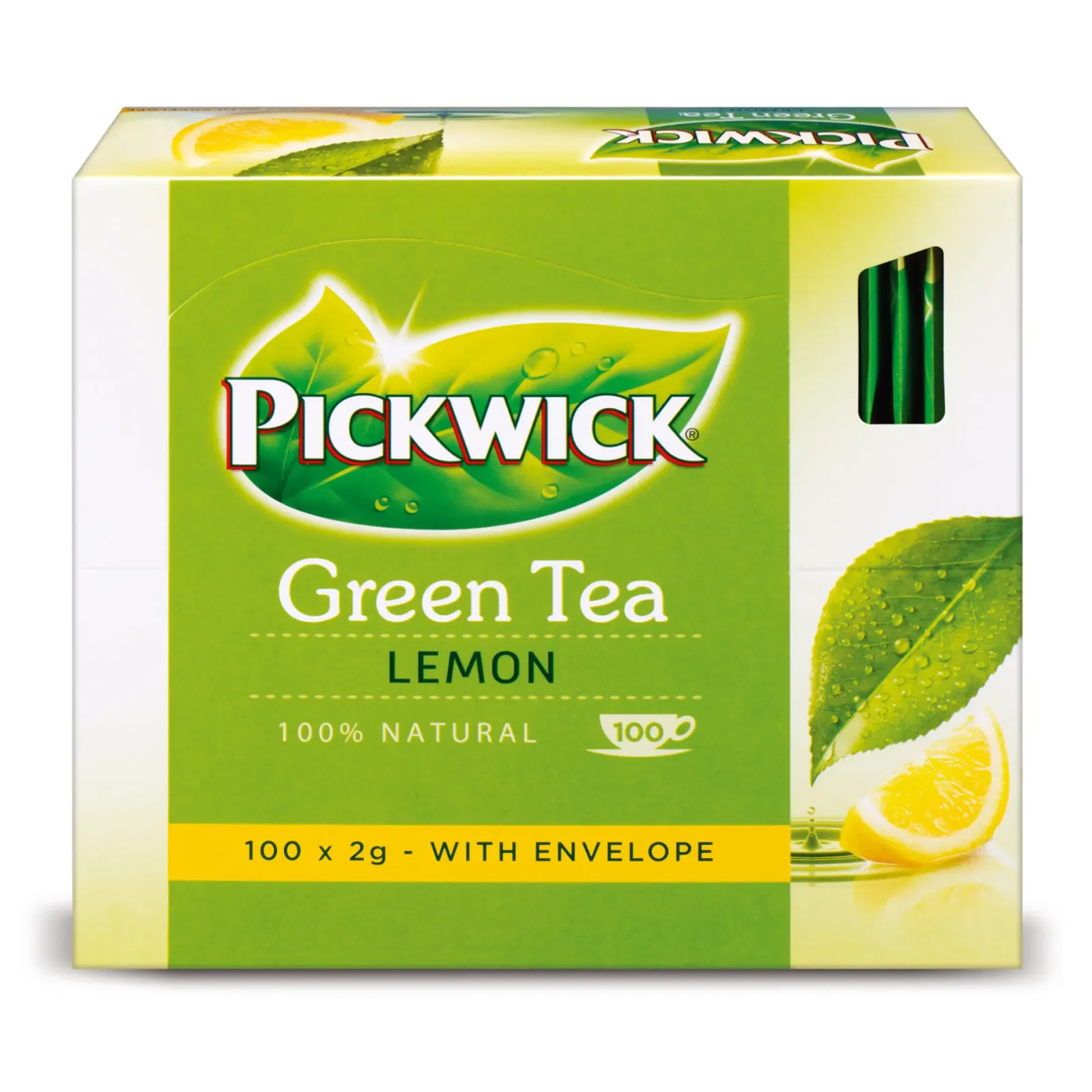 Pickwick TFOC Groene Thee Lemon Met Envelop (100x2gr) Online
