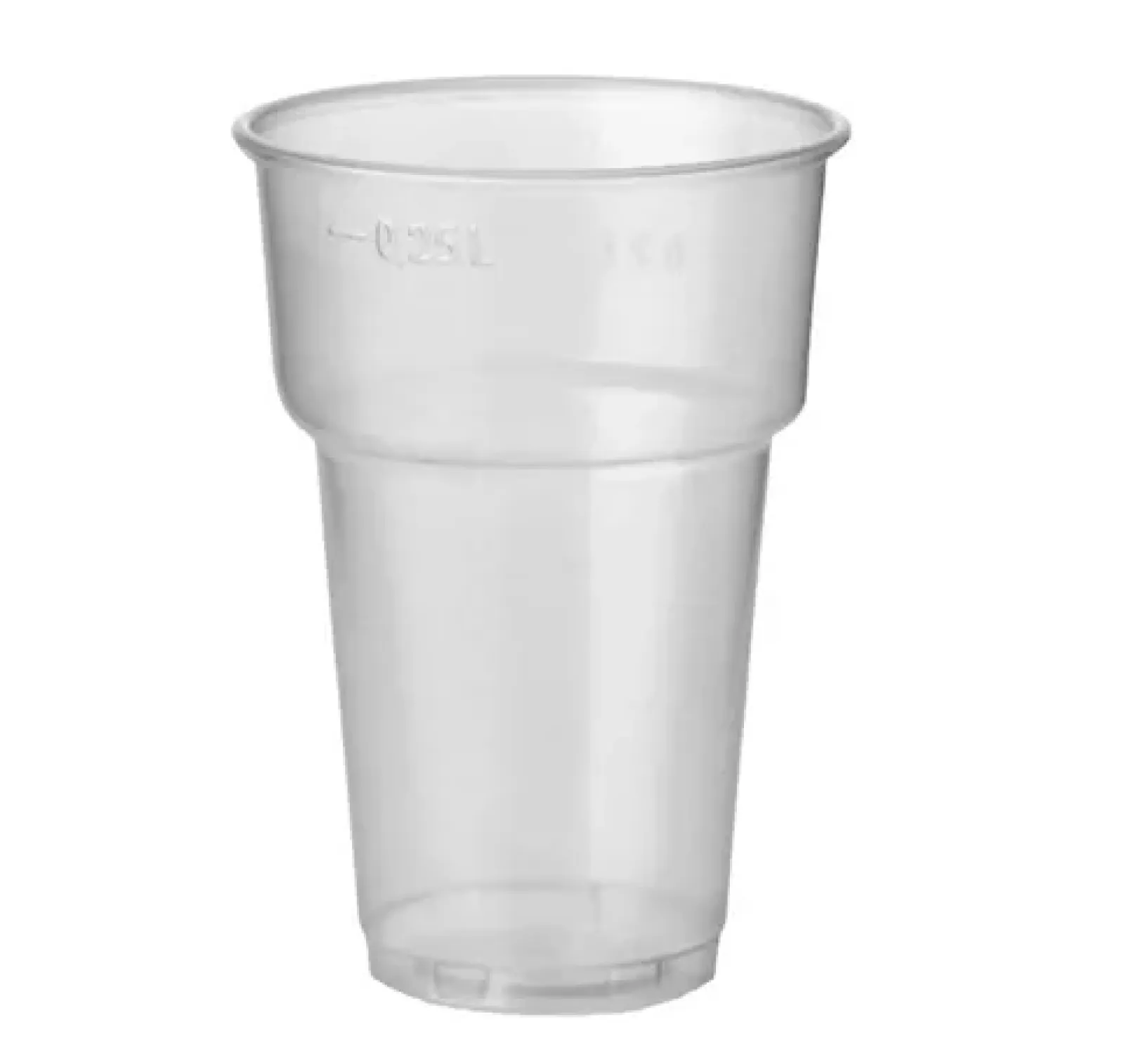 Merkloos Plastic bierglas zacht (1000x 250cc) 433 (proppy) Outlet