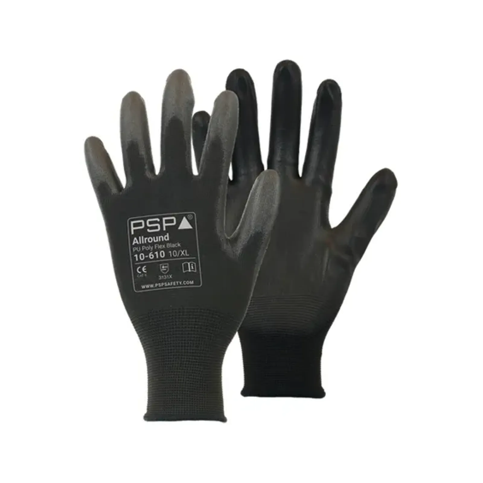 PSP 10-610 PU Zwart Werkhandschoen maat 10/XL (12 paar) New