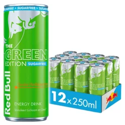 Red Bull The Green Edition Sugarfree Curuba Vlierbloesem (12x 250ml) Discount