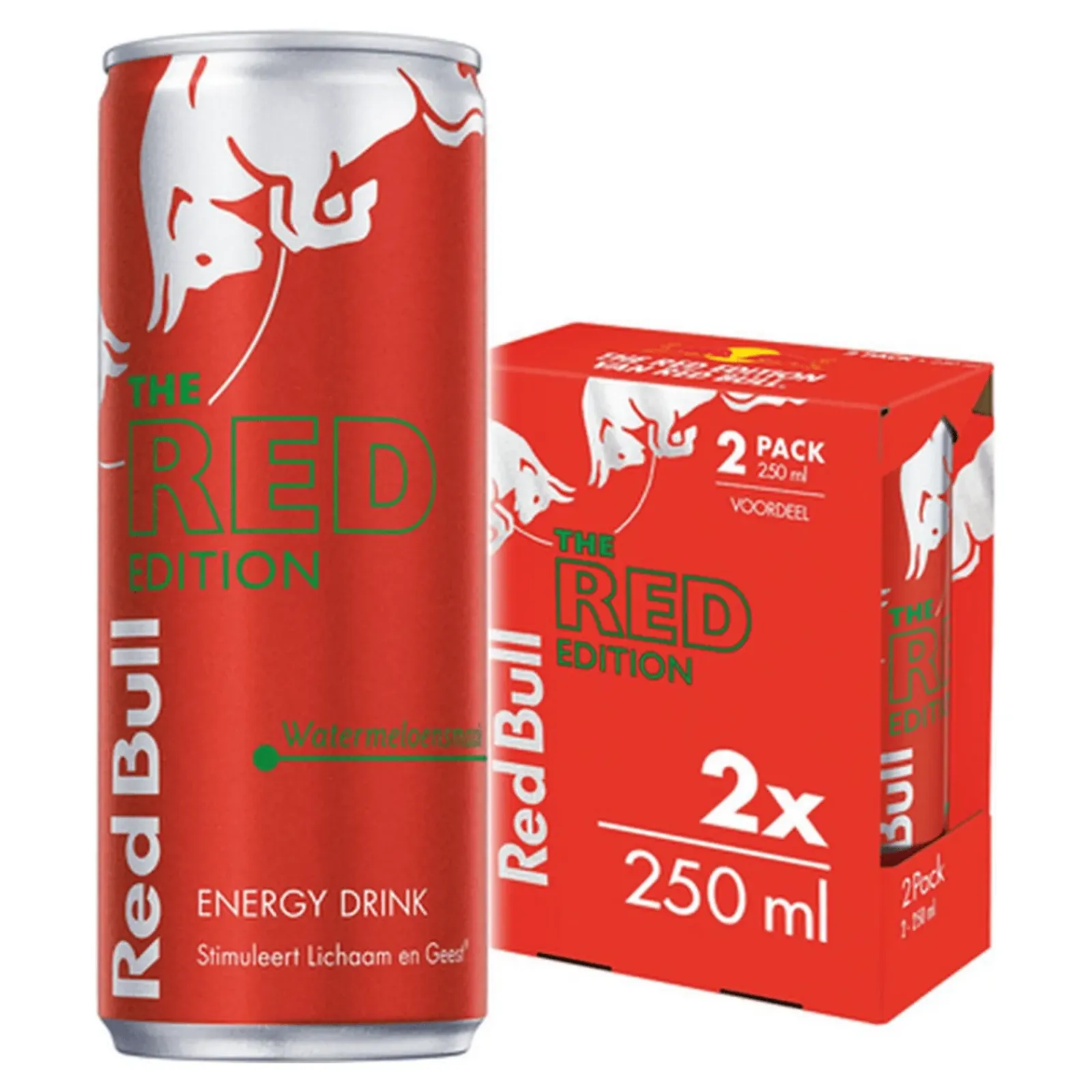Red Bull the Red Edition Watermeloen Blik 250ml (12x 2-pack)