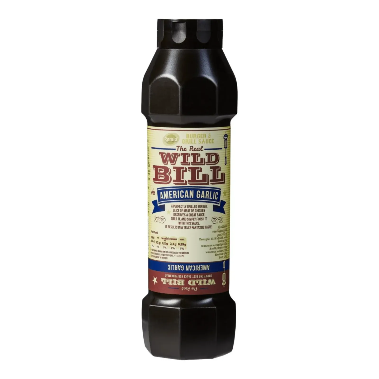 Remia wild bill burger & grill saus american garlic (750ml) Best