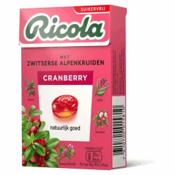 Ricola Cranberry Suikervrij (20x 50gr) Discount