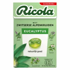 Ricola Eucalyptus Suikervrij (20x 50gr) New