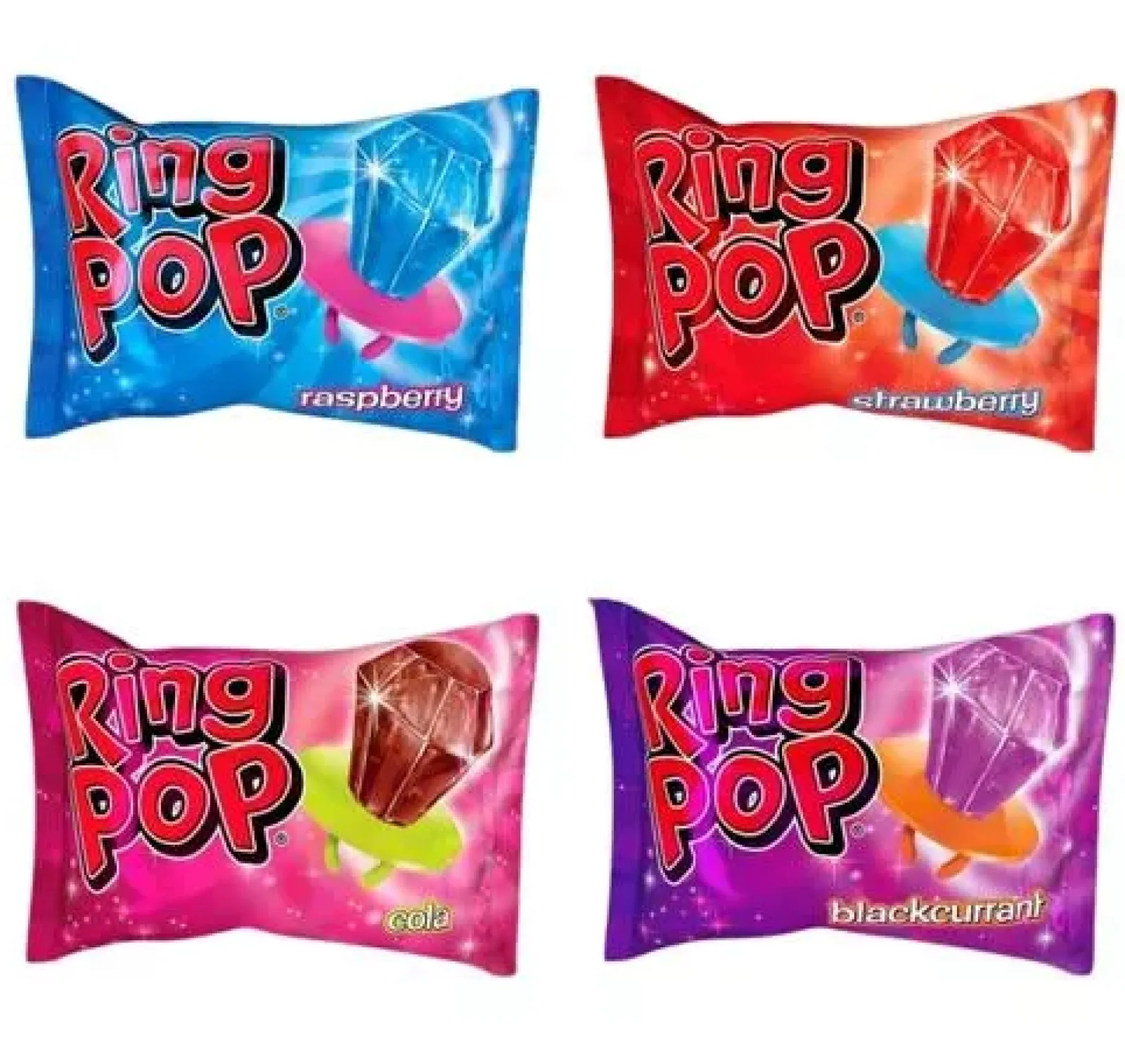 Bazooka Ring Pop Lolly (24 stuks) Clearance
