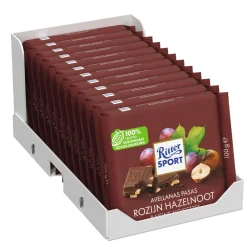 Ritter Sport Rozijn Hazelnoot (12x 100gr) Sale