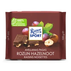 Ritter Sport Rozijn Hazelnoot (12x 100gr) Sale