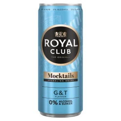 Royal Club Mocktails Gin & Tonic 0% blik (12x 25cl) Discount